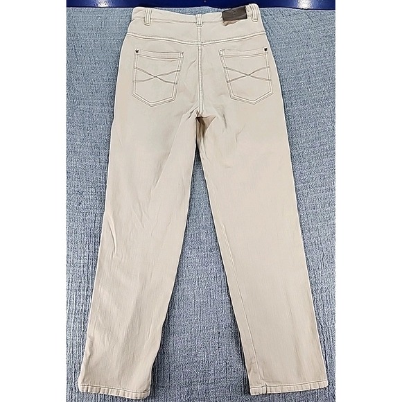 Brunello Cucinelli Skater Jeans Beige Women Relaxed Straight Leg Denim Size 6 - Picture 7 of 13